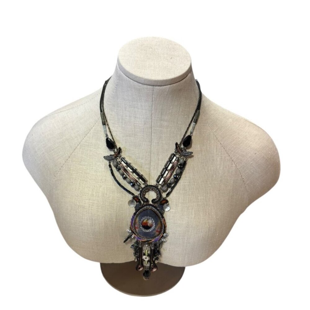 Ayala Bar Black + Grey Necklace